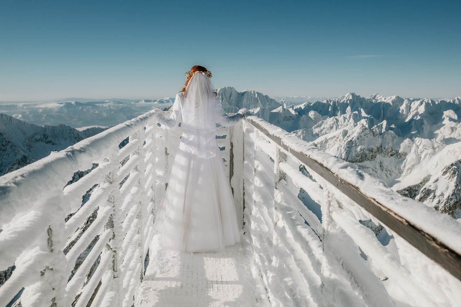 zimowa sesja ślubna w Tatrach